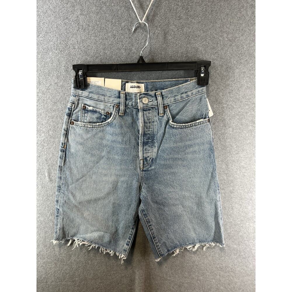 Agolde Ira Mid Rise Loose Short Size 24 Denim Jean Shorts